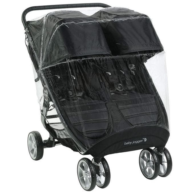 Baby Jogger City Mini 2 Double - City Mini GT2 Double – Parapioggia compatibile, copertura trasparente antipioggia e antivento, con ventilazione integrata e montaggio rapido