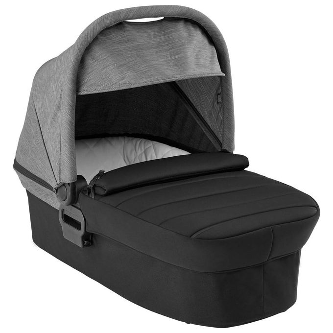 Baby Jogger City Mini 2 - GT2 - Elite 2 – Navicella (Pram) compatibile, omologata fino a 6 mesi (≈9 kg), interno trapuntato, materassino lavabile, cappottina UV50+, foot cover e adattatori inclusi, colore Opulent Gray
