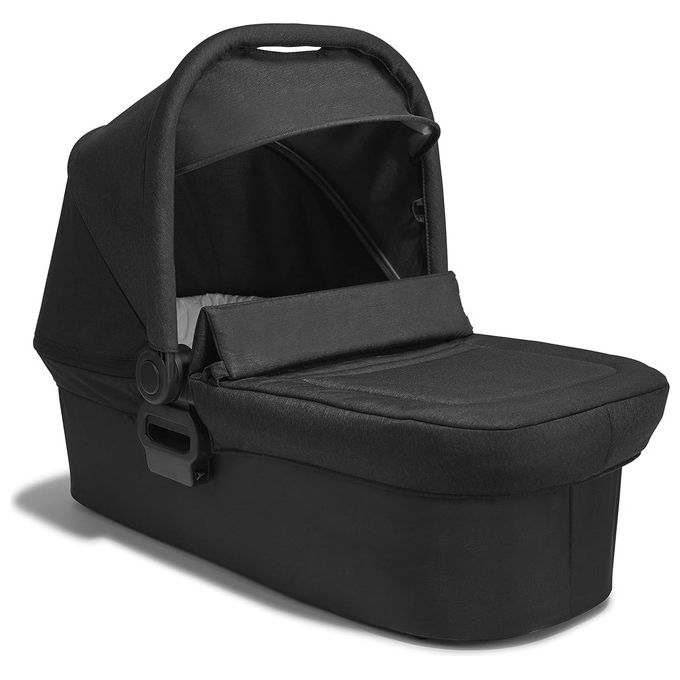 Baby Jogger City Mini 2-GT2-Elite 2 – Navicella (Pram) compatibile, per neonati fino a 6 mesi (≈9 kg), interno trapuntato, cappottina UV50+, foot cover e adattatori inclusi, colore Opulent Black