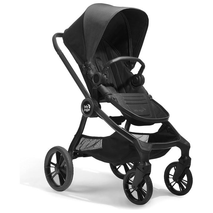 [ComeNuovo] Baby Jogger City Sights - Passeggino compatto con seduta reversibile, chiusura rapida one-hand, sospensioni su tutte le ruote, cappottina UV50+, colore Rich Black, portata fino a 22 kg