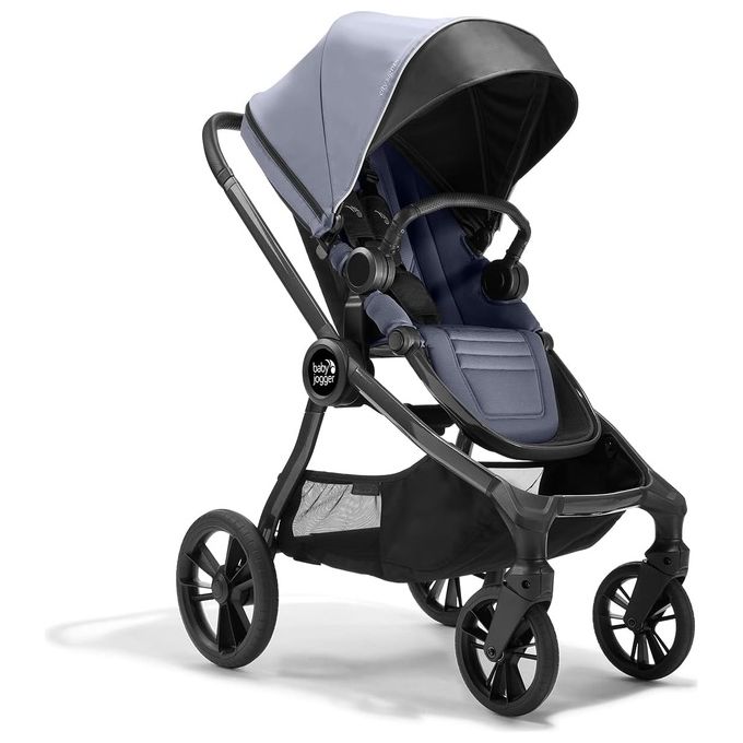 Baby Jogger City Sights – Passeggino compatto con seduta reversibile, chiusura rapida one-hand, sospensioni su tutte le ruote, cappottina UV50+, colore Commuter, portata fino a 22 kg