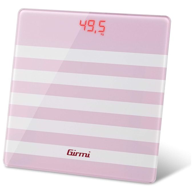 Girmi BP2107 Bilancia Pesapersona Digitale Vetro Rosa