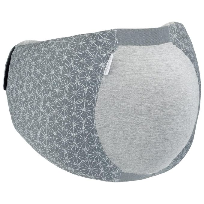 Babymoov Dream Belt – Cintura Ergonomica Notturna per Gravidanza L-XL in Grigio, Memory Foam e Chiusura in Velcro per Comfort Ottimale
