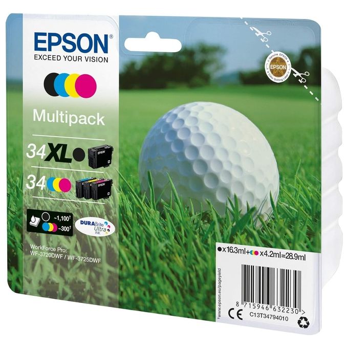 Epson T3479 Color Pack Nero-Ciano-Magenta-Giallo Cartuccia d'Inchiostro