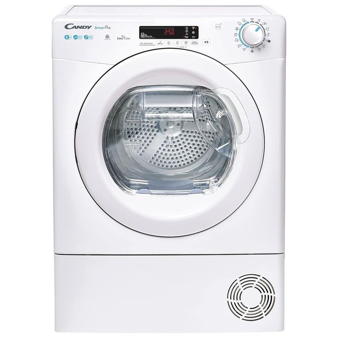 Candy Smart Pro CSOE H8A2DE-S Asciugatrice a pompa di calore 8kg  classe E programma cicli rapidi, EasyCase programma lana controllo remoto 596x607x850