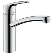 Hansgrohe Focus M41 - Rubinetto da cucina Miscelatore cucina con altezza bocca 160 mm Rubinetto monocomando con bocca girevole cromo Cromo ComfortZone 160 mm senza tubo flessibile