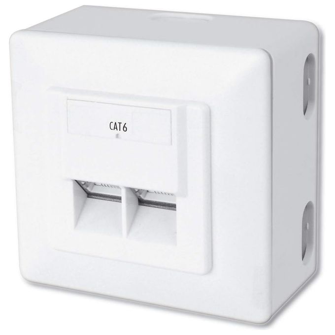 Digitus Confezione 5 Prese a Muro a Due Porte Rj45 Categoria 6