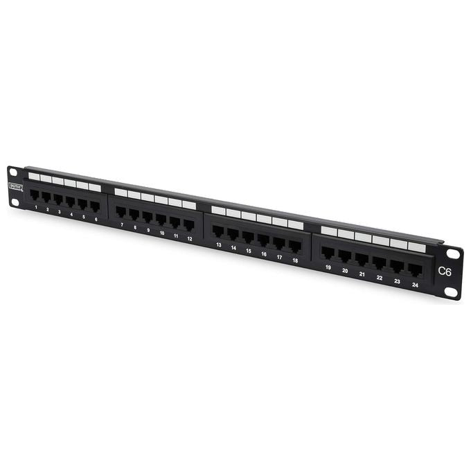 Digitus pannello patch 19'' non schermato utp 24 porte 8 poli rj45 per reti categoria 6 - 1 unita'