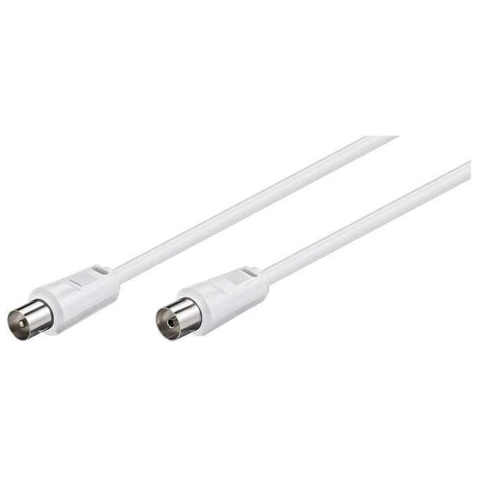 Ednet cavo antenna maschio-femmina mt 1,50 colore bianco