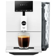 JURA ENA 4 Full Nordic White - Macchina da caffe' automatica, 1,1 L, 15 bar, 1450 W, 4 specialita', macinacaffe' Aroma G3, display a simboli, Bianco