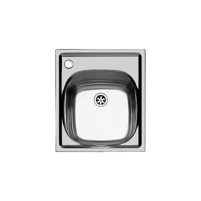 Foster S1000 44.1V.2.STD Lavello montato su piano Rettangolare Acciaio inossidabile - Lavello su piano Rettangolare Acciaio inossidabile Acciaio inossidabile 1 ciotole 360 x 360 mm
