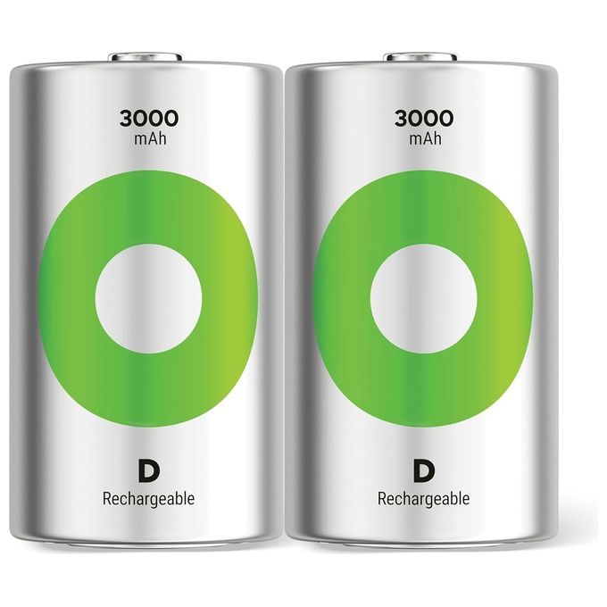 GP Batteries ReCyko NiMH Batterie D Mono 5700 mAH Pronte per l'Uso 1x2 Pezzi