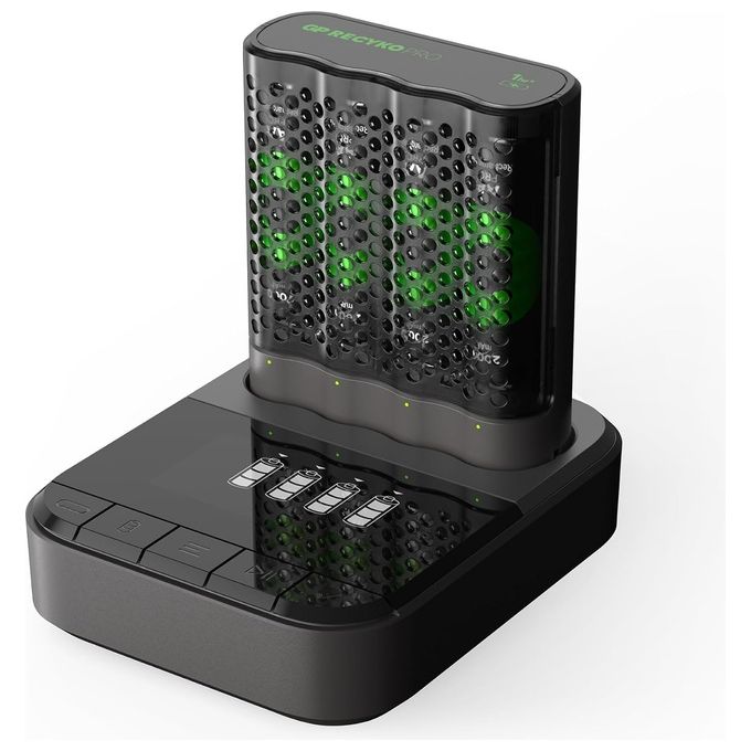 GP Batteries ReCyko Pro P461 Modello USB Caricabatterie con 4xAA NiMh 2000mAh