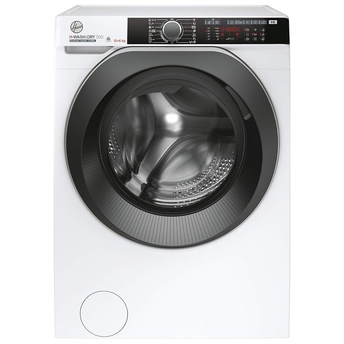 Hoover HDE 5106AMBS-1-S H-WASHandDRY 500 Lavasciuga Classe energetica D (A) Capacita' di carico 10-6 Kg Centrifuga 1500 giri Motore Inverter BPM Wi-Fi + Bluetooth Vapore