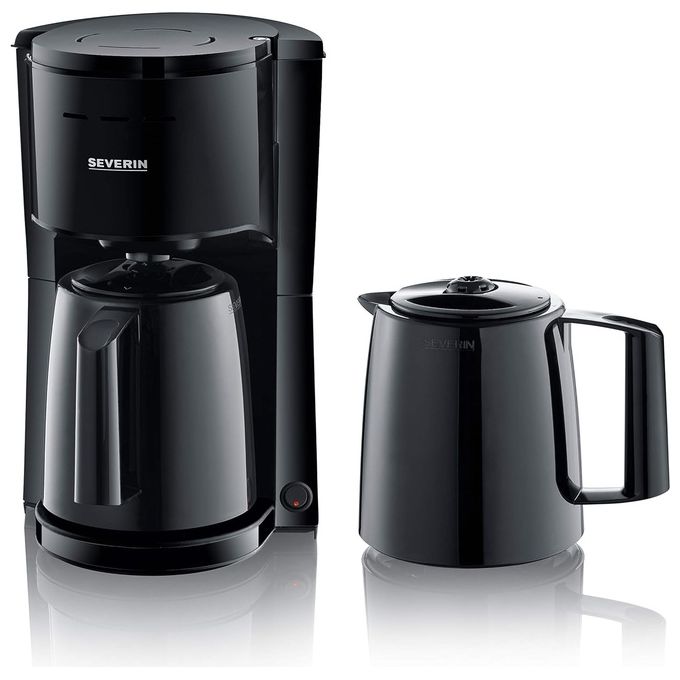Severin KA 9307 Macchina da Caffe' con Filtro con 2 Caraffe Nero