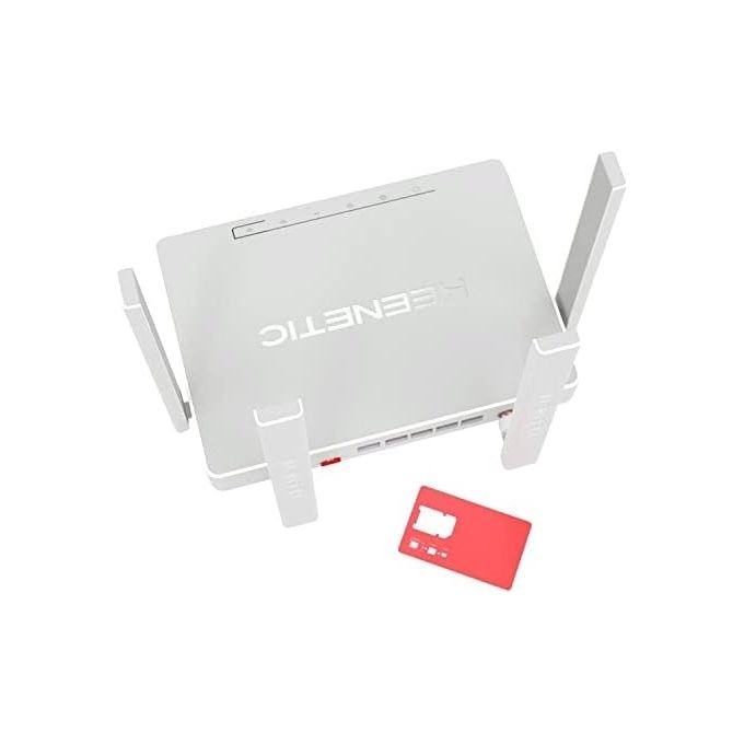 Keenetic Hero 4G Kn-2311 Modem-Router 4G 4 Porte 1Gbps Wi-Fi Ax1800 Mesh Vpn Parental Control Media Server Menu Multi Lingua