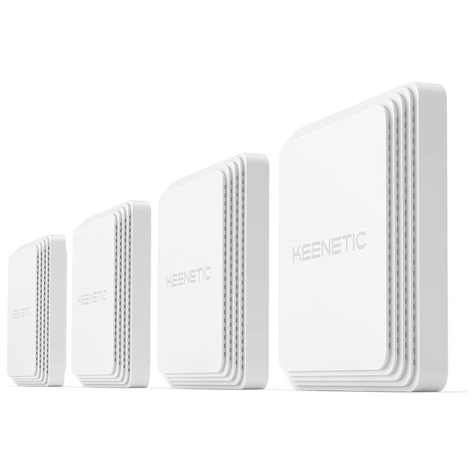 Keenetic Voyager Pro Kn-3510 Access Point Wi-Fi Ax1800 Mesh 2 Porte 1Gbps Poe Menu Multi Lingua 4-Pack
