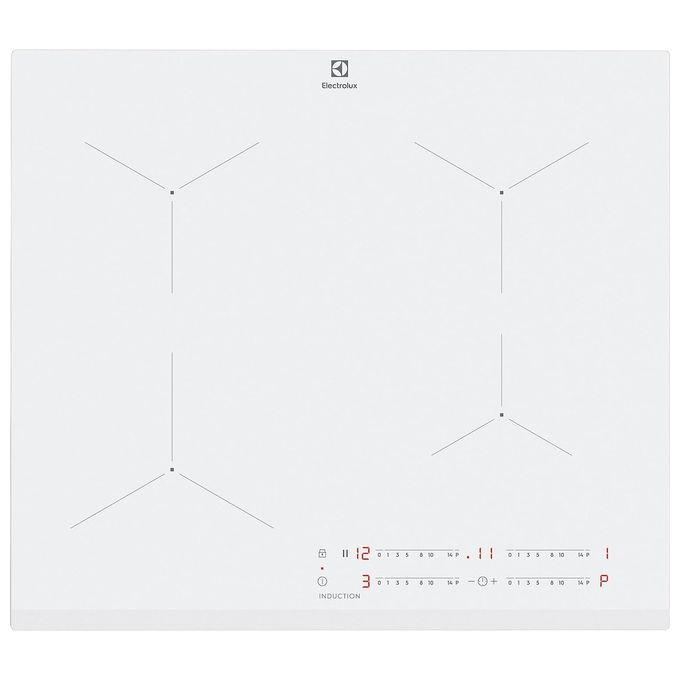 Electrolux LIL61443BW Serie 300 Piano Cottura a Induzione 4 Zone Direct Access Comandi Slider Touch 60 cm Bianco - Yeppon