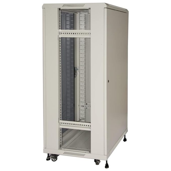 Link Armadio Rack per Reti 19'' 22U 1166x600x600 Colore Grigio Porta Vetro Disassemblato