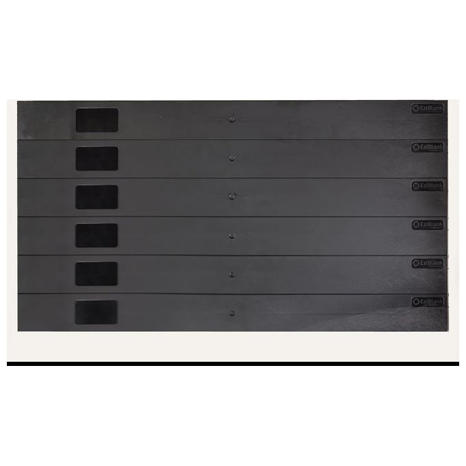 Link LKCOP6UN Copertura 19'' per Armadi Rack 6U Nero con Parti 1U Staccabili Installazione con Clip