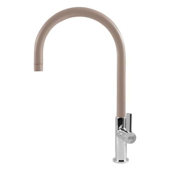 ELLECI MGKVTA43 Volta Miscelatore monocomando con canna alta girevole Modern Tortora 43
