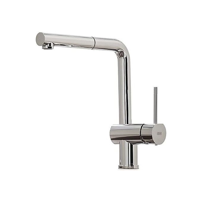 ELLECI MIKSTPCR Stream Plus Miscelatore monocomando con canna girevole e doccetta estraibile Modern Cromato