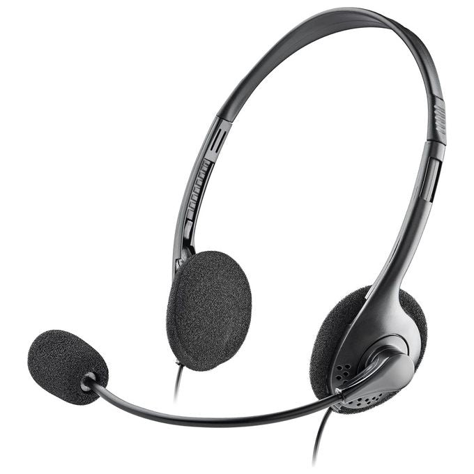 NGS MS103 MAX Cuffie Cablate per Computer con Microfono Connessione Jack 3.5mm Lunghezza Cavo 1.5mt