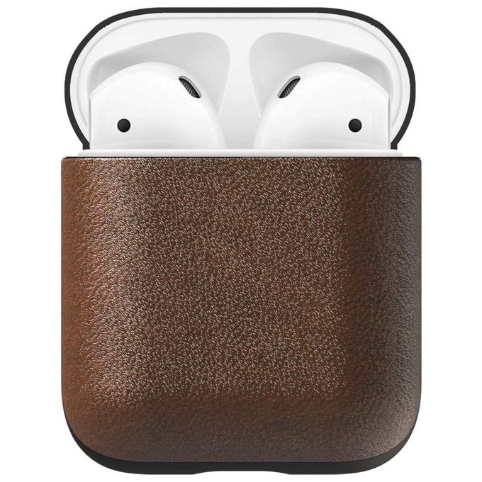 Nomad AirPods Custodia in Pelle Marrone Rustica