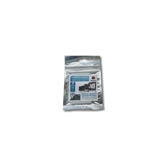 Atlantis Kit Pulizia Cellulare-palmari Contenente 20 Salviettine Microfobra No Liquidi