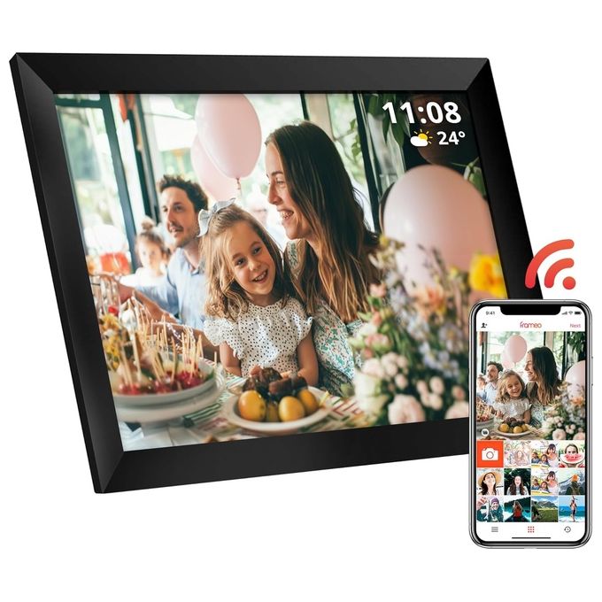 Atlantis Land P060-DPF10B1-B Cornice per Foto Digitali Nero 10'' Touch Screen Wi-Fi