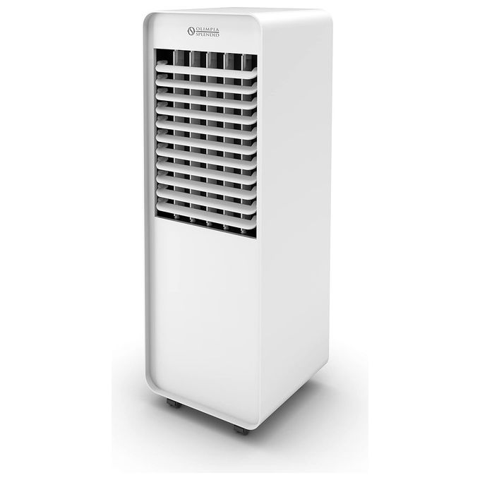 Olimpia Splendid Peler 10 Wi-Fi - Ventilatore a torre, altezza 77 cm, 3 velocita', raffrescatore evaporativo con serbatoio da 10 L, Wi-Fi, timer 2-4-8 h, 60 W, 55 dB, Bianco