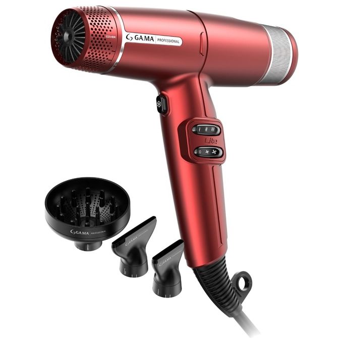 Ga.Ma PH6030 Asciugacapelli Professionale iQ Lite Perfetto 1600W Rosso