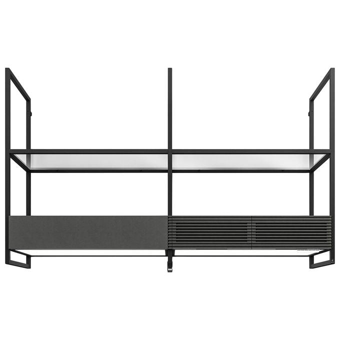 Elica OPEN SUITE BL MAT-F-160 Cappa a parete Filtrante Portata 526 m3-h 160cm Nero effetto soft touch BlPRF0167007