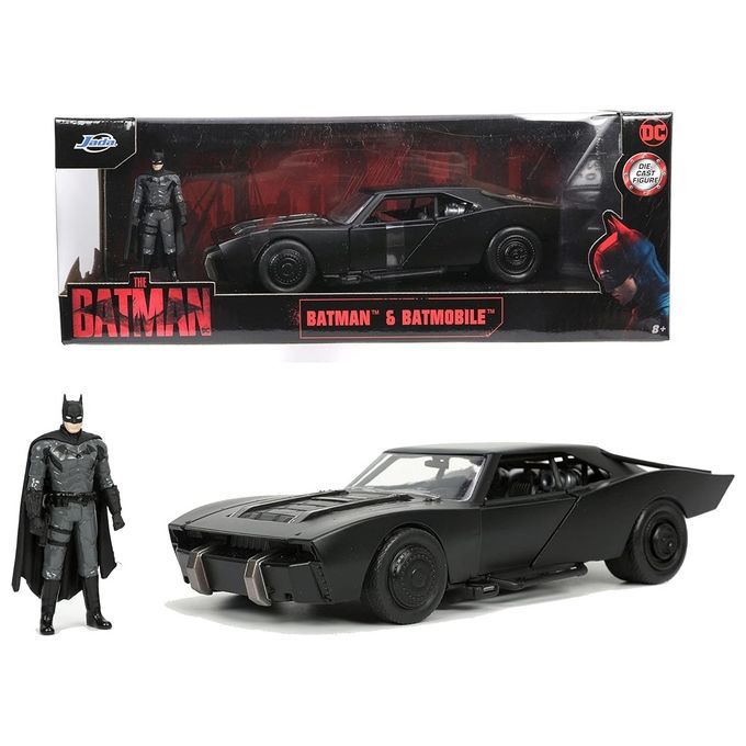 Simba The Batman BatMobile 2022 in Scala 1:24 con Personaggio Funzionamento a Ruota Libera