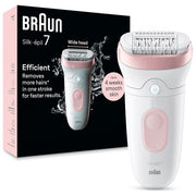 Braun Silk-Epil 7 Epilatore Elettrico 40 Pinze Wet and Dry Luce Smart