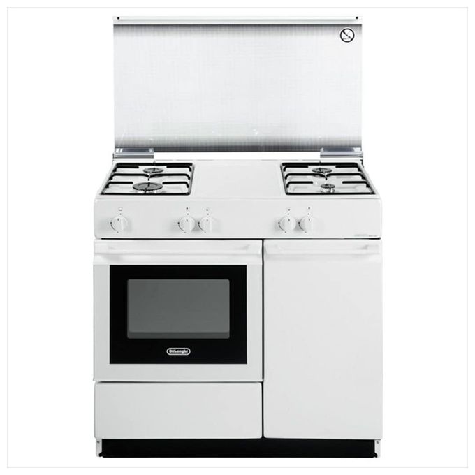 De Longhi SGW 854 N Linea Smart Cucina a Gas Libera Installazione Forno a Gas 4 Fuochi Classe energetica 86 cm Bianco