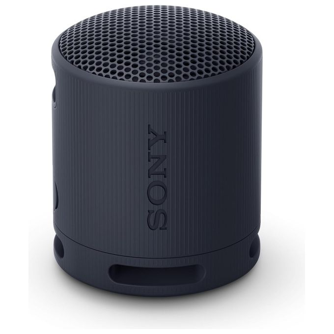 Sony SRS-XB100 Speaker Wireless Bluetooth Portatile Impermeabile IP67 con Batteria da 16 Ore e Cinturino Versatile per Chiamate in Vivavoce Nero