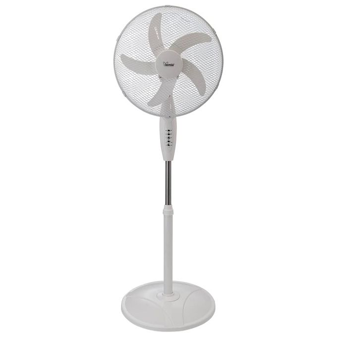 Bimar Ventilatore a Piantana Elettronico 40 cm con Telecomando e Timer Motore da 40W 5 Pale Oscillazione Automatica con Inclinazione Alto Basso