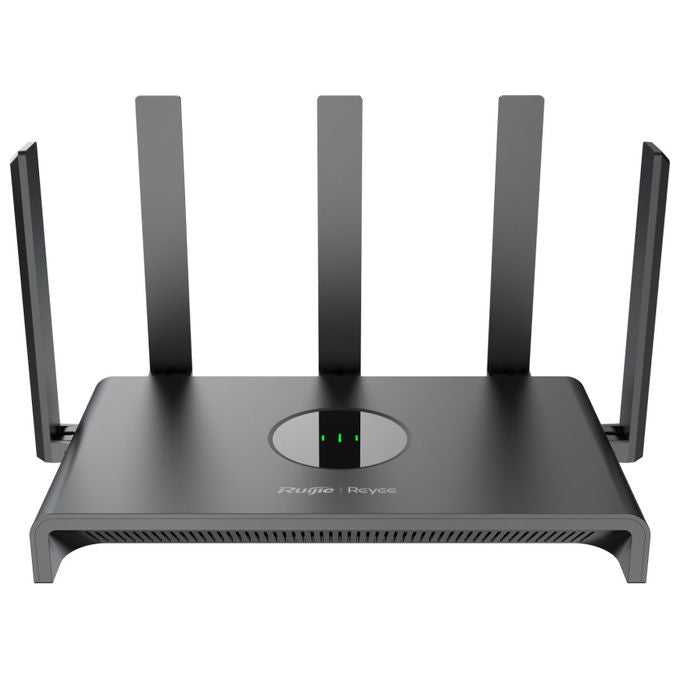 Ruijie RG-EW1300G Router WiFi 5 AC1300 Dual Band 2.4 GHz 5 GHz MU-MIMO 2x2 1 porta WAN Gigabit 3 porte LAN 5 antenne colore Nero