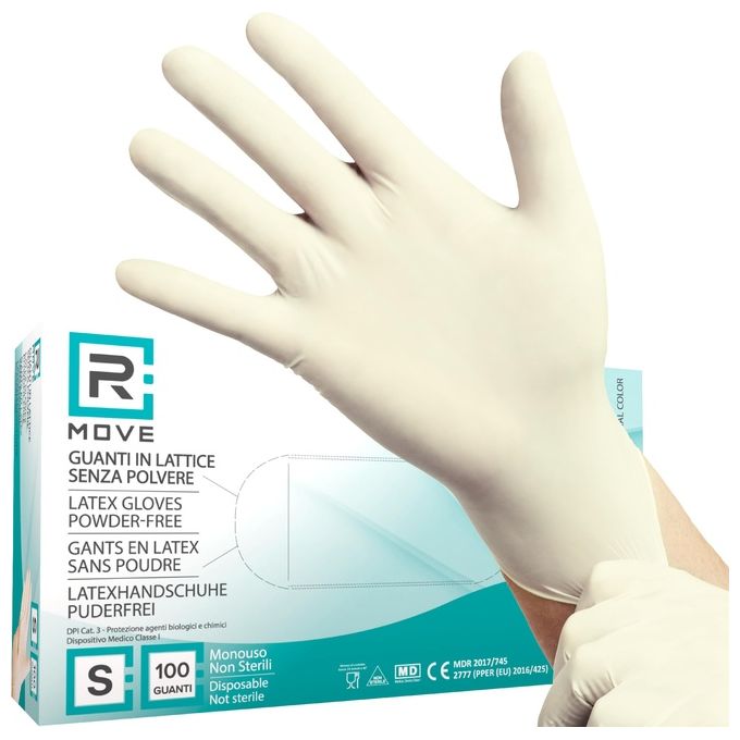 Rmove 1 Confezione da 100 Pezzi Taglia S 5.7gr Senza Polvere