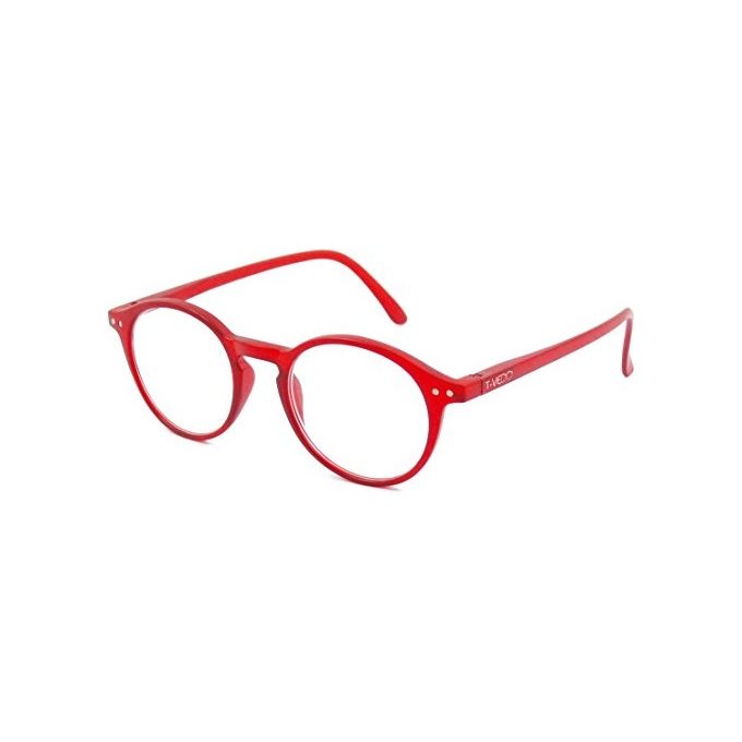T-Vedo Digital Protection Round Occhiali Neutri per PC Tablet Smartphone e Gaming Filtro Luce Blu Colore Rosso