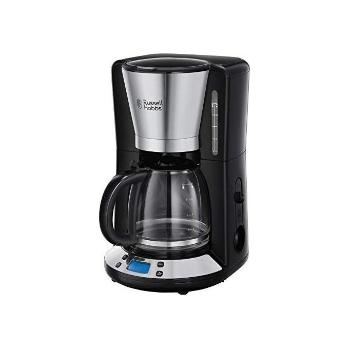 Russell Hobbs Victory Libera Installazione Macchina da Caffe' con Filtro Nero, Acciaio Inossidabile 1,25 l 10 Tazze