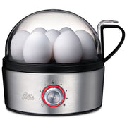 Solis 8272 Cuocitore per Uova Elettrico Fino a 7 Uova Cottura a Vapore Omelette e Verdure Segnale Acustico colore Grigio