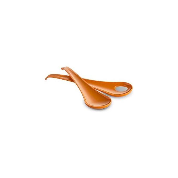 Omada Design Coppia di Posate da Insalata 27.5cm Arancione