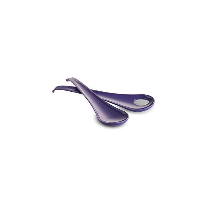 Omada Design Coppia di Posate da Insalata 27.5cm Viola