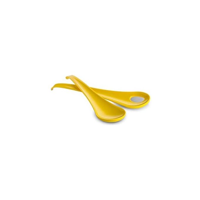 Omada Design Coppia di Posate da Insalata 27.5cm Verde Mela