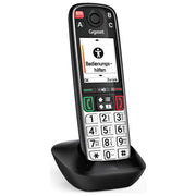 Gigaset S30852-H3165-B101 EASY 500HX Telefono Analogico DECT Tasti Grandi Tasto SOS Vivavoce Memoria 200 Contatti colore Nero Argento