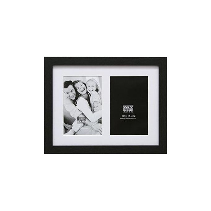 Deknudt S66KA2 Galerie Cornice Portafoto 2x13x18cm in Legno Nero con Passepartout