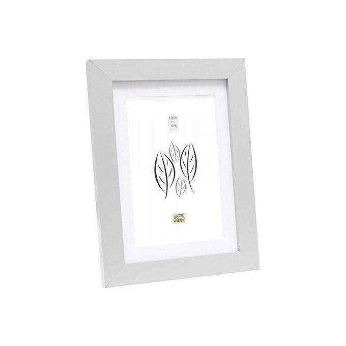 Deknudt S66KD1 P1 Cornice Portafoto 15x20cm in Legno Argento con Passepartout