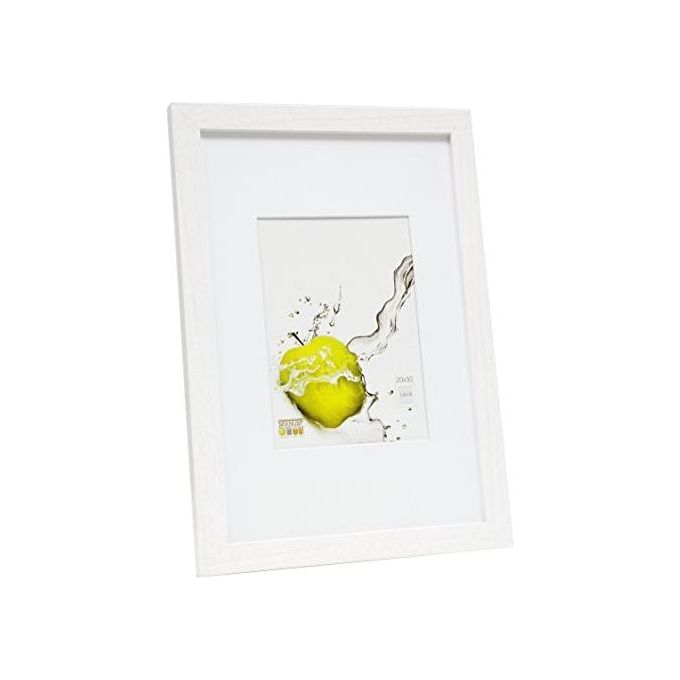 Deknudt S66KF1 P1 Cornice Portafoto in Legno 20x30cm Bianco con Passepartout